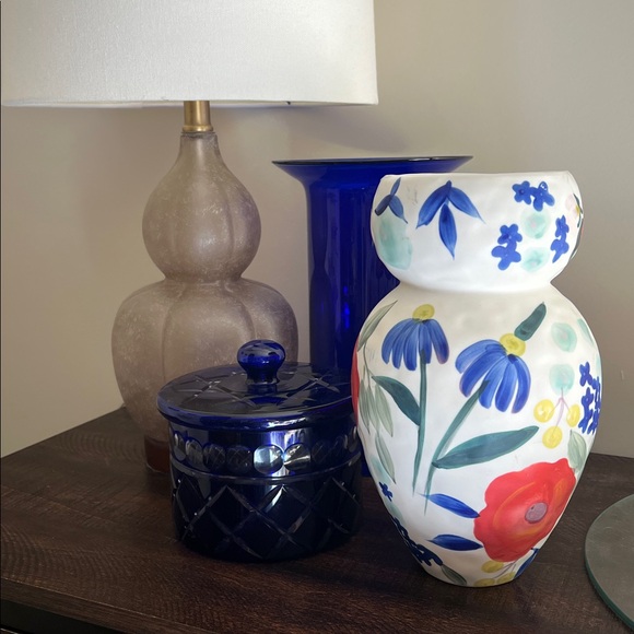 Anthropologie Floral Hand-Painted Ceramic Vase - Picture 10 of 13